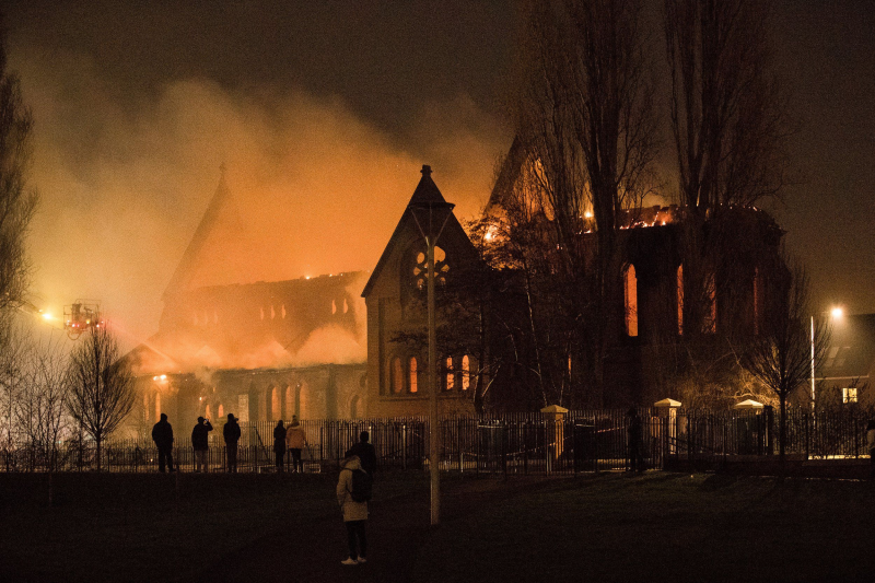 Fire Salford Church Ascension